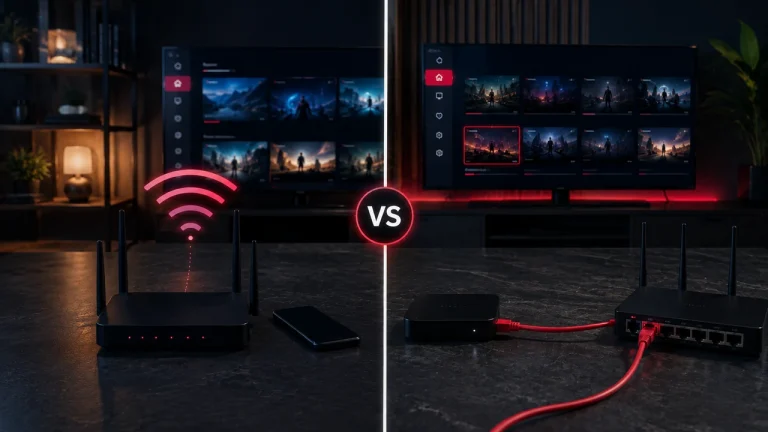 Comparaison entre connexion Wi-Fi et Ethernet pour IPTV