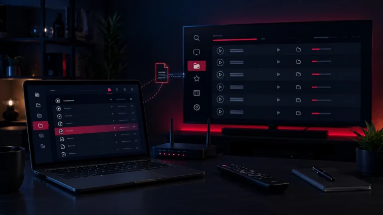 Gestion d’une liste M3U IPTV depuis un ordinateur